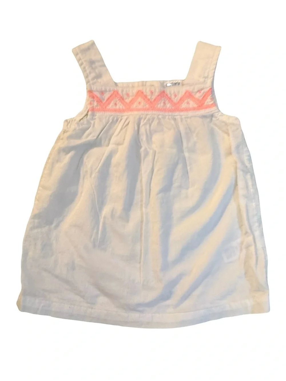 Carter's White Tank Top & Coral Leggings Kids Matching Set